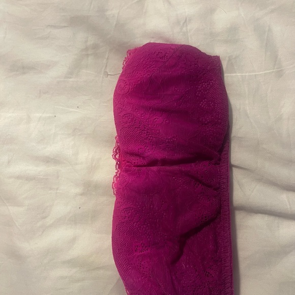 COPY - Cosabella Never Say Never Sweetie Lace Bralette: Raspberry - Picture 8 of 8